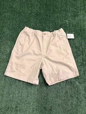14th & Union Men's Cream Flat Front Shorts